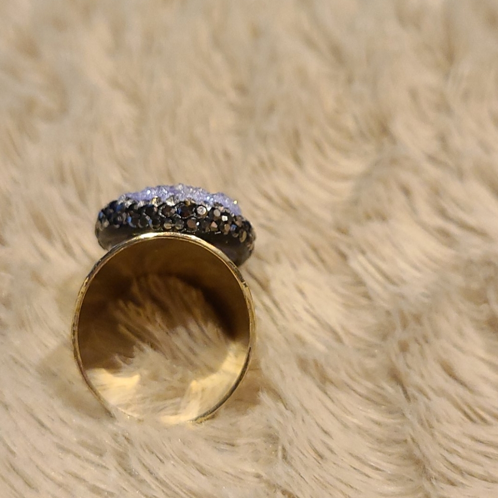 Beautiful Adjustable Druzy Ring - image 5